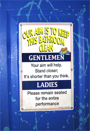 bathroom sign