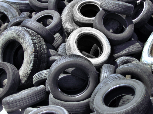 tires in dump