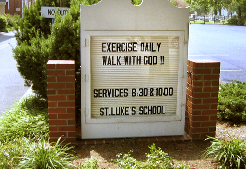 Church sign