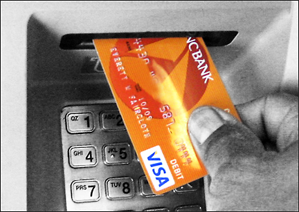 ATM machine at PNC Bank, Bridgeville DE. Photo by E.W. Faircloth