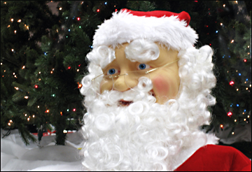 Santa seen in Lowes of Seaford DE. Photo by E.W. Faircloth