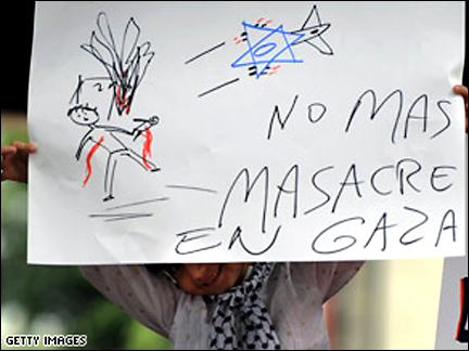 Getty Image of protest sign in Venesuela