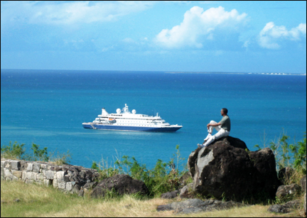 A rock in Ft. Lews on the island of St. Maarten.  Photo by E.W. Faircloth