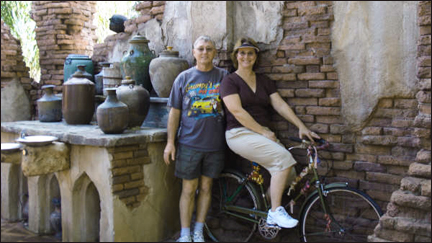 Bill and Linda Boyles in Disney World. Photo supplied by the Boyles