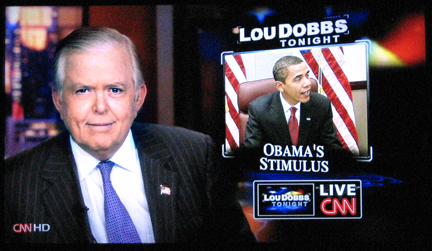 Lou Dobbs on CNN.  