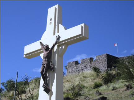 Statue outside of Fort Louis in St. Maarten.  Photo by E.W. Faircloth