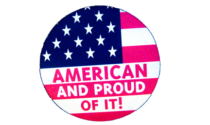 American and proud of it.  Photo by E.W. Faircloth