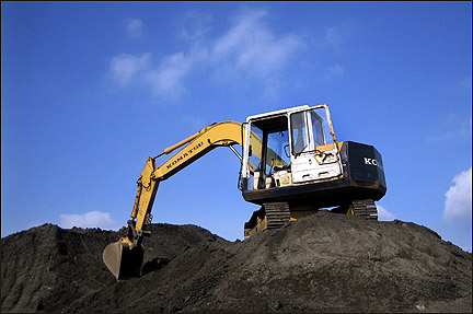 Pile of dirt. Photo by E.W. Faircloth