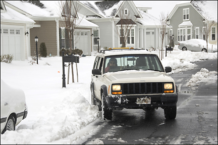 Postal carrier.  Photo by E.W. Faircloth