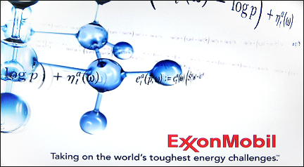 Exxon Mobil ad. Photo by E.W. Faircloth