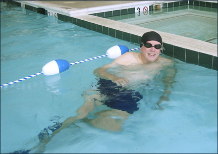 swimming at Fitness Center