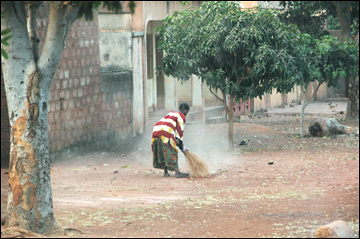 sweeping