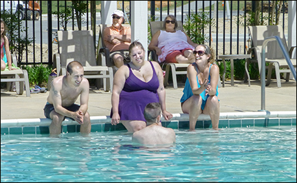 pool opening