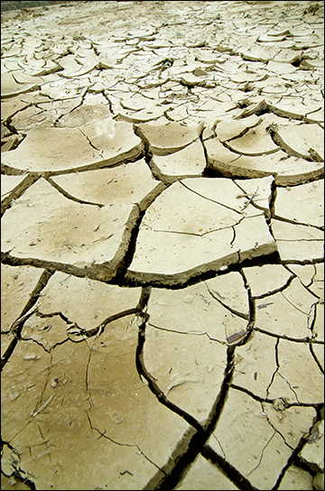 dry parched earth